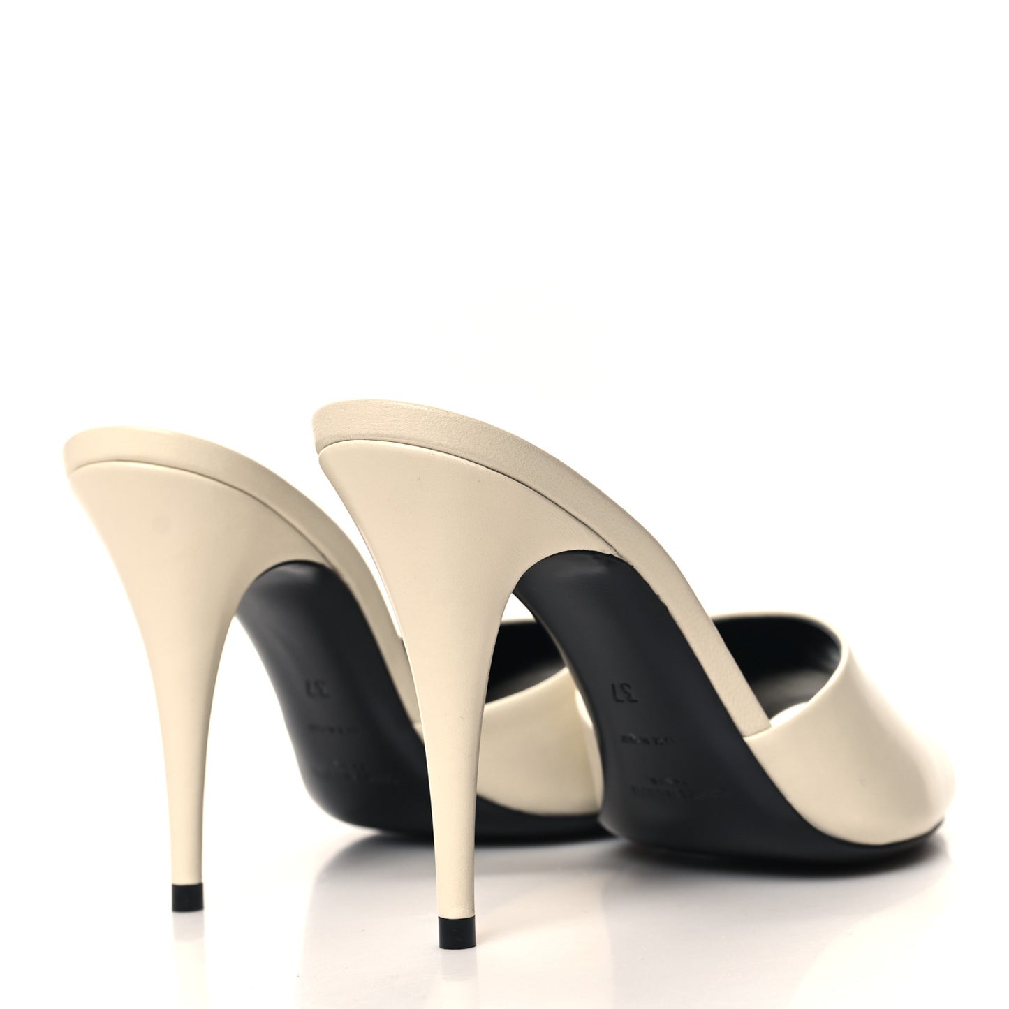 Calfskin New Belfagor 110mm Mules 37 Pearl