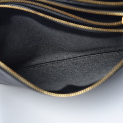Celine Lambskin Large Trio Crossbody Bag Black 6 of 14