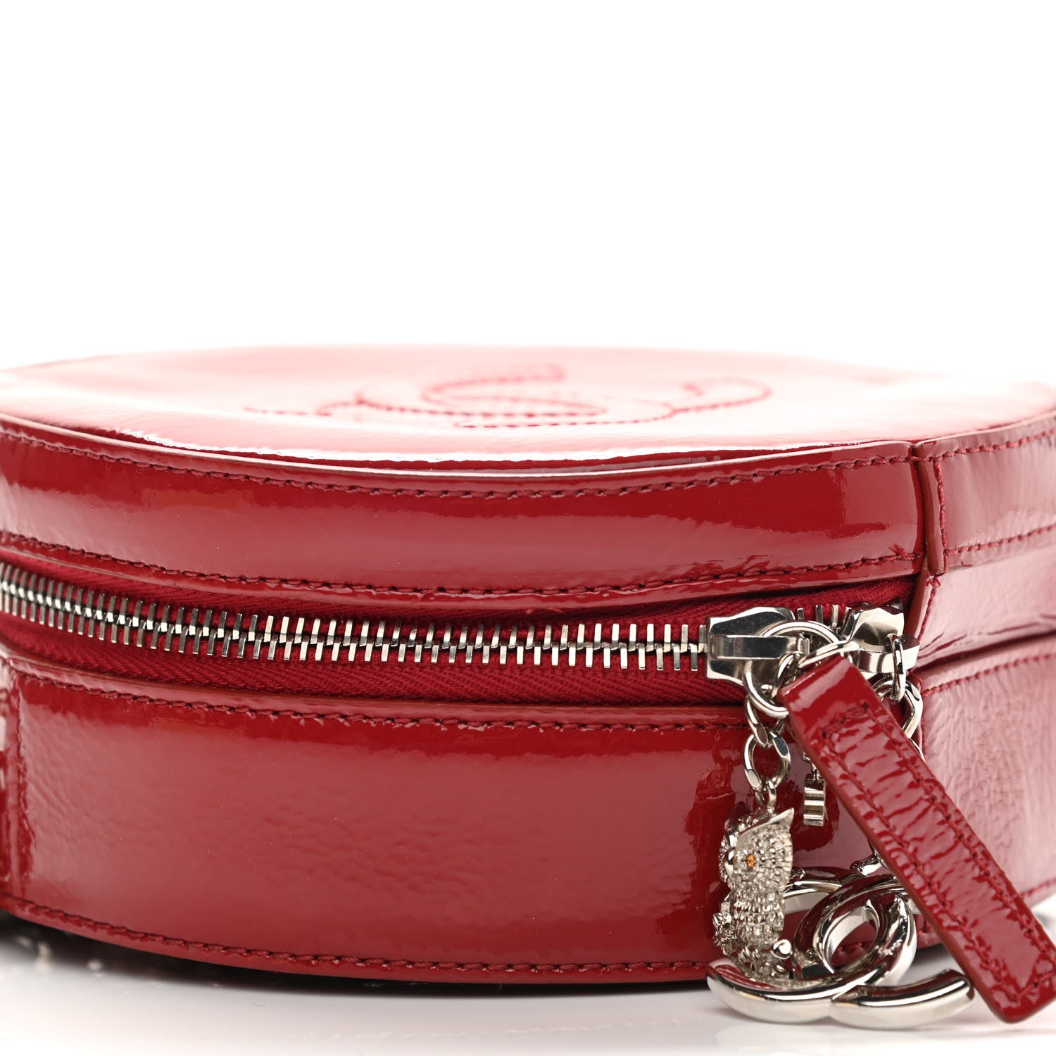 Chanel Patent Round As Earth Evening Bag Red 16 of 21
