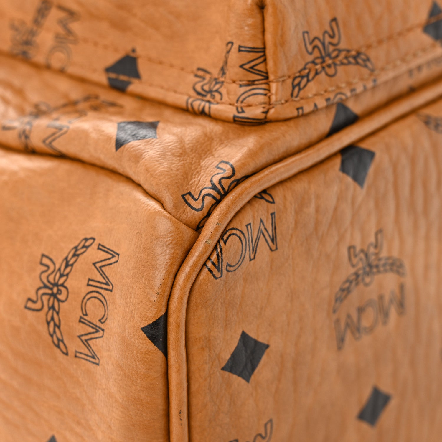 MCM X SAMBYPEN Visetos Small Stark Backpack Cognac 9 of 30