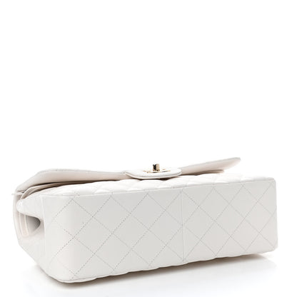 Chanel Caviar Quilted Jumbo Double Flap White 3 of 4