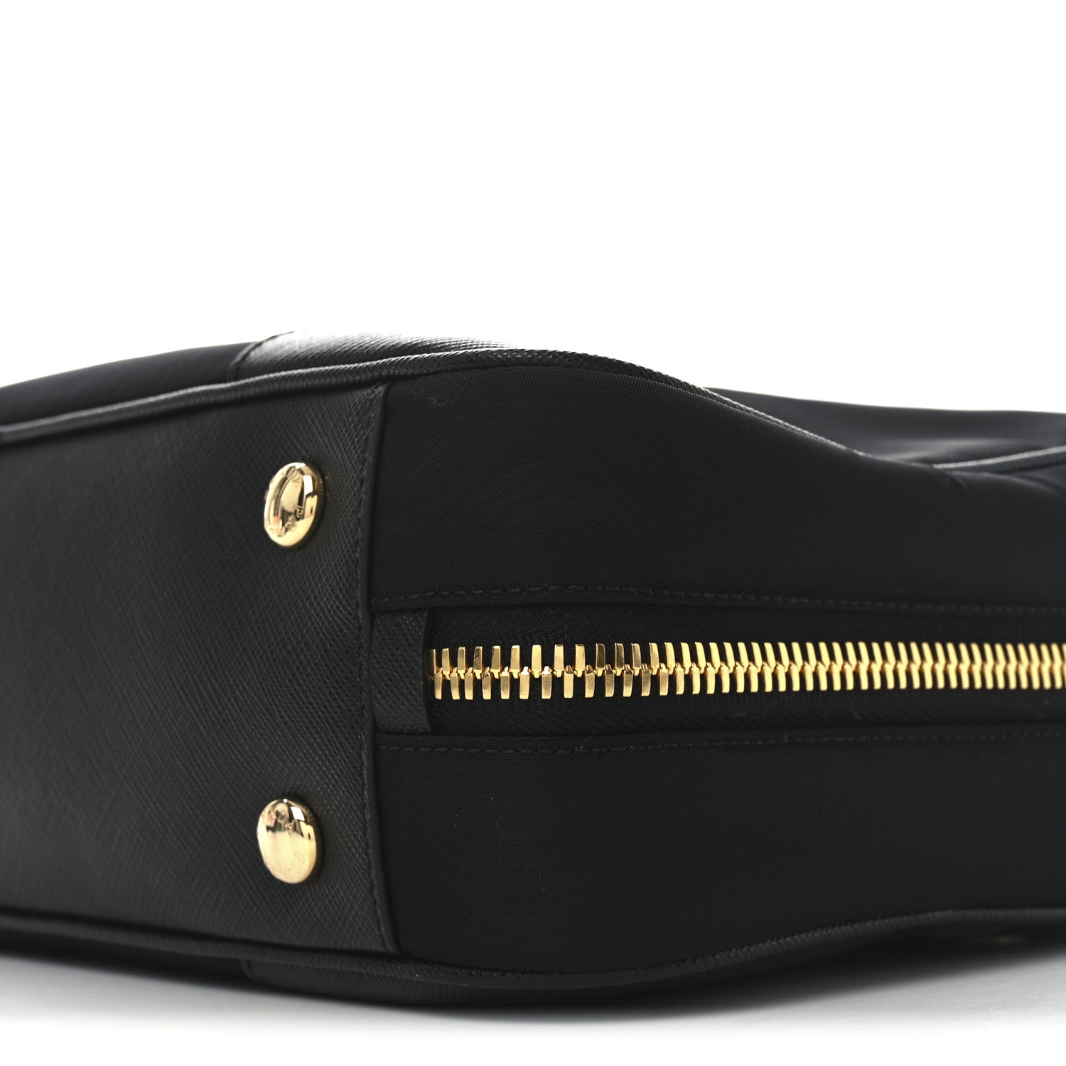 Prada Re-Nylon Saffiano Medium Re-Edition 1978 Two Handle Bag Black 9 of 9