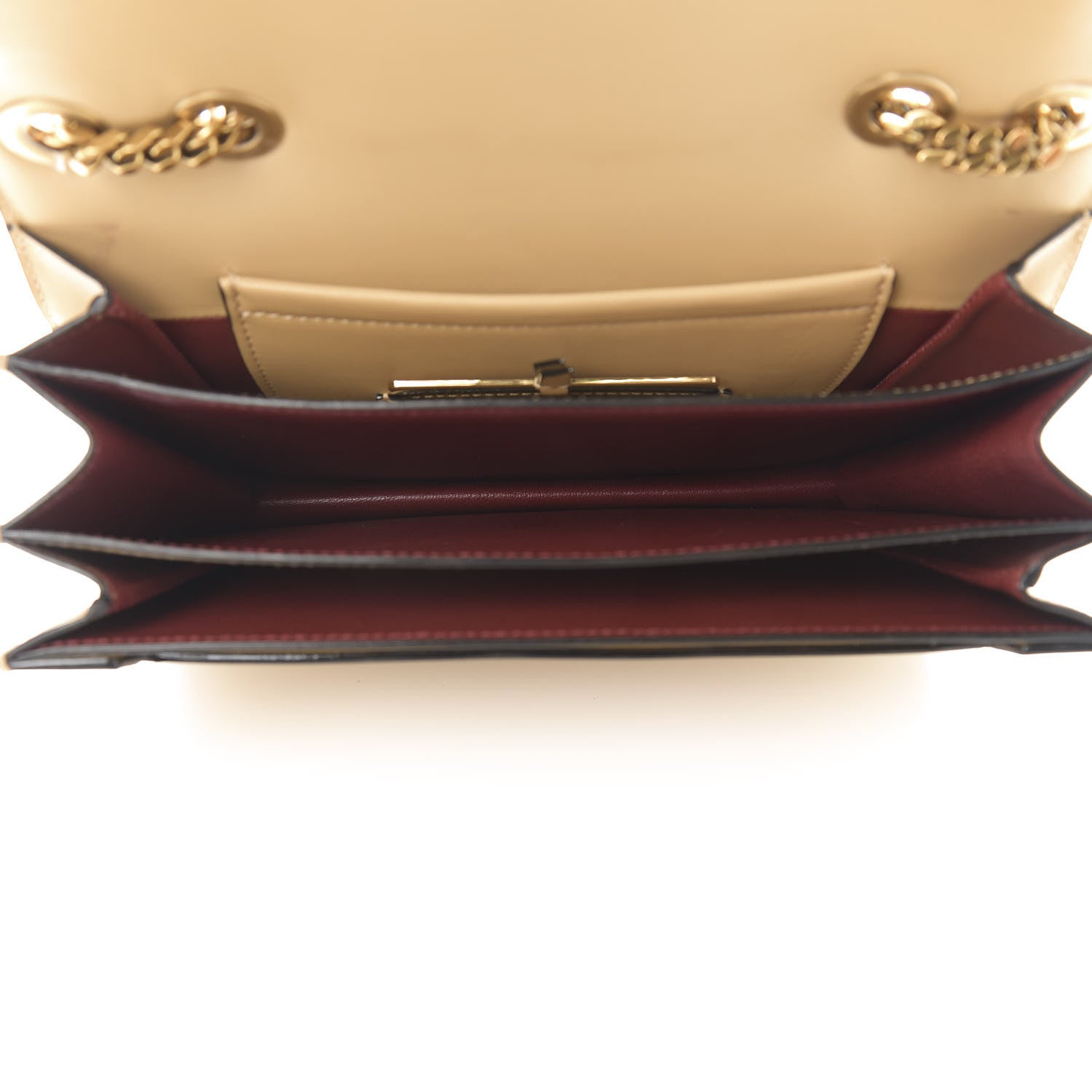 Marc Jacobs Calfskin Big Trouble Chain Bag Beige 5 of 13