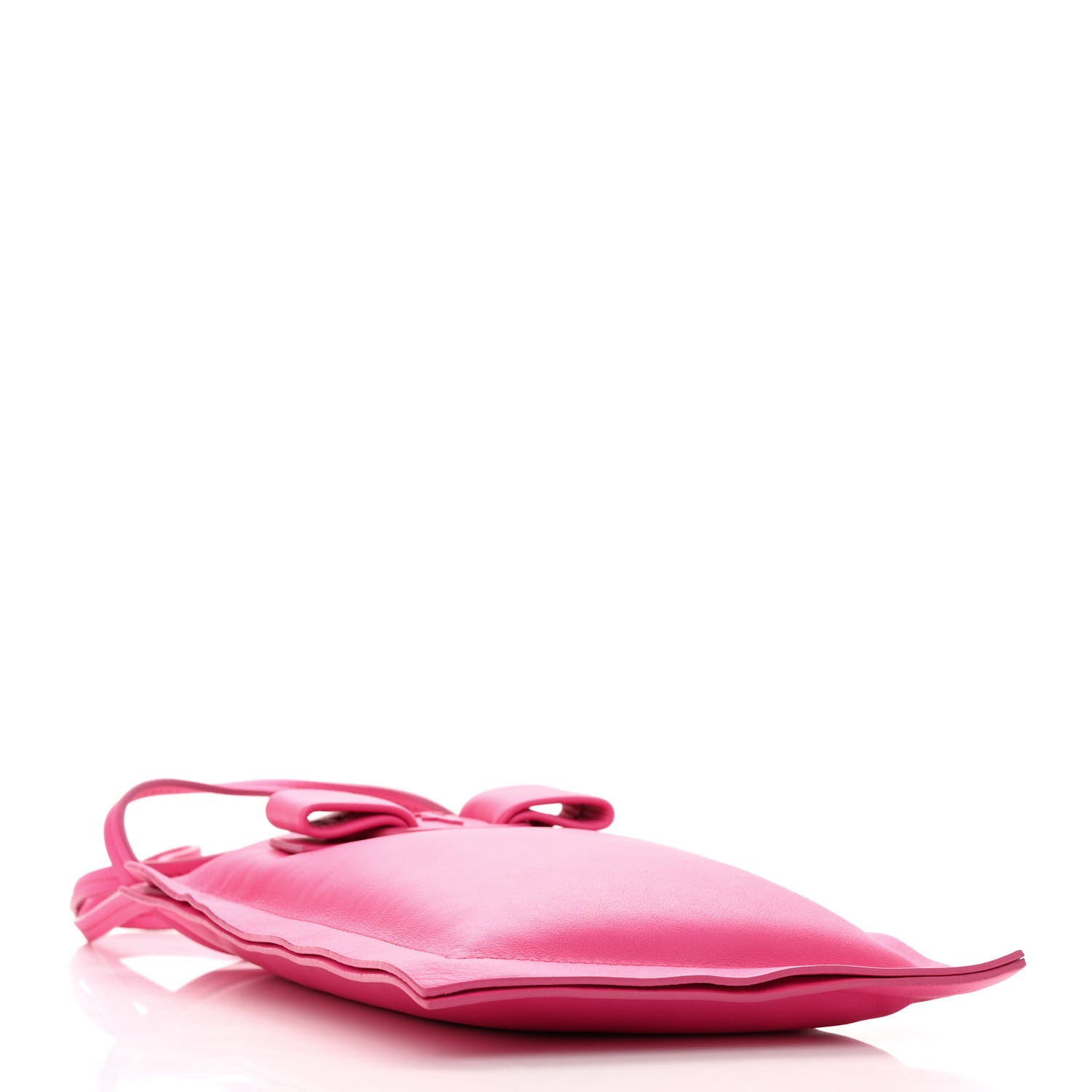 Salvatore Ferragamo Calfskin Viva Bow Phone Pouch Hot Pink 4 of 9