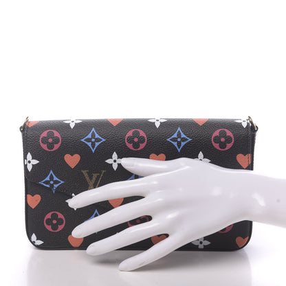 Louis Vuitton Game On Felicie Chain Wallet Black 2 of 9