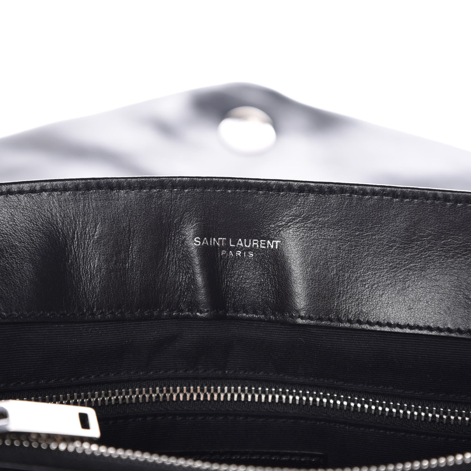 Saint Laurent Calfskin Y Quilted Monogram Medium Loulou Chain Satchel Black 7 of 9