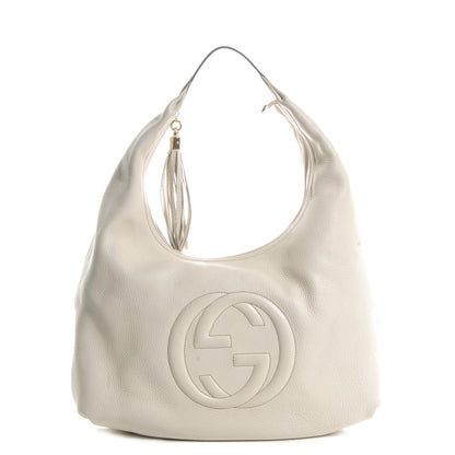 Gucci Cellarius Calfskin Soho Hobo Mystic White 1 of 7