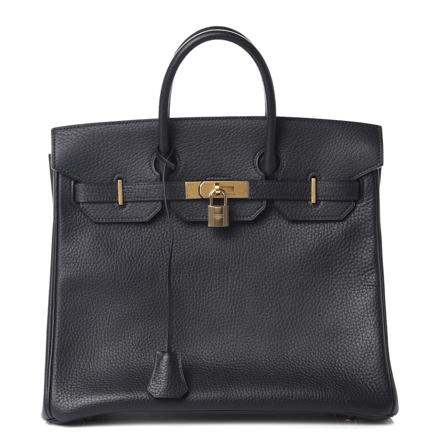 Hermes Taurillon Clemence HAC Birkin 32 Bleu Indigo 1 of 13