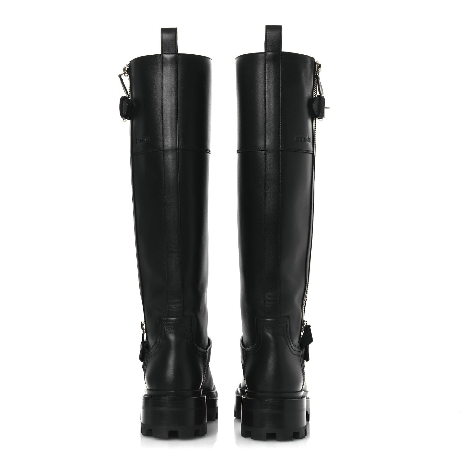 Hermes Calfskin Jaime Boots 39 Black 6 of 11