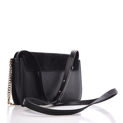 Chloe Suede Calfskin Small Faye Shoulder Bag Black 3 of 11