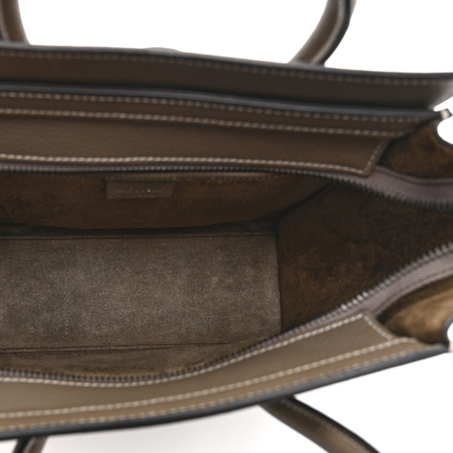 Drummed Calfskin Nano Luggage Souris