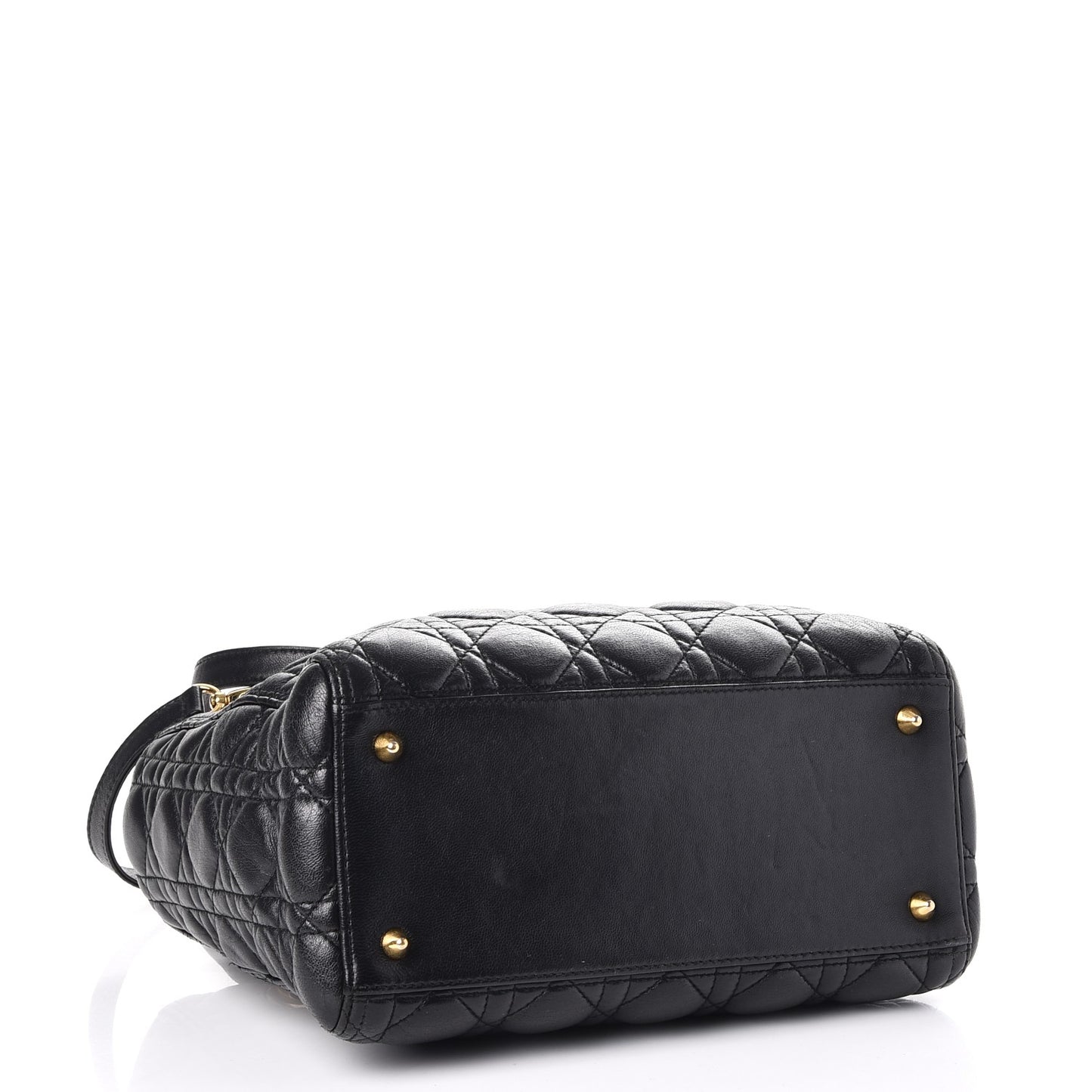Lambskin Cannage Medium Lady Dior Black