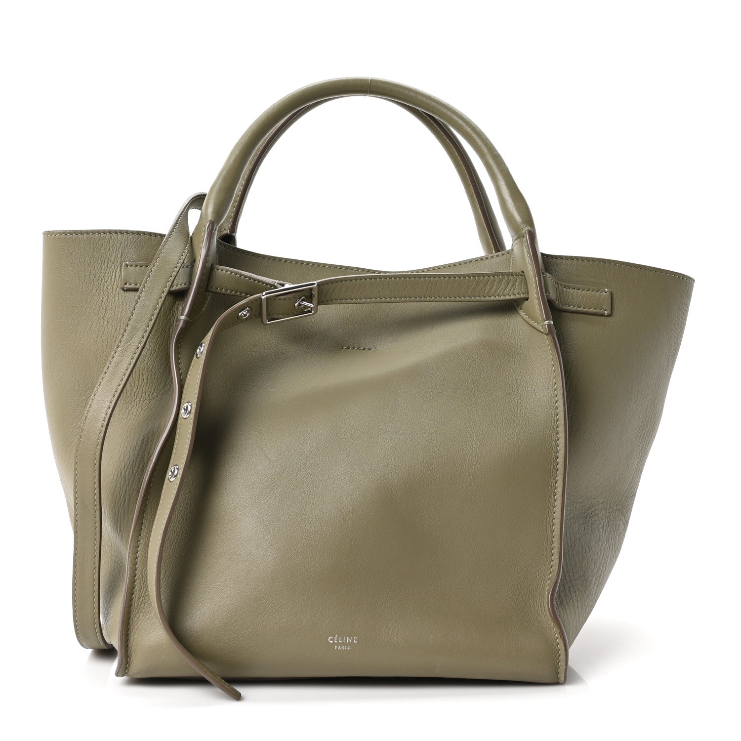 Celine Supple Grained Calfskin Small Big Bag Sage 1 of 10