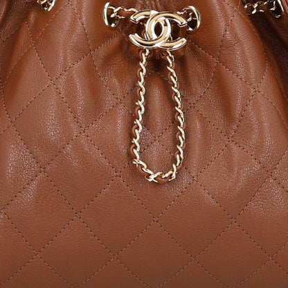 Chanel Goatskin Quilted Small Chanel 25 Handbag Camel 7 of 9