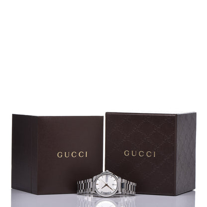 Gucci Stainless Steel 38mm G-Timeless Quartz Watch 7 of 7