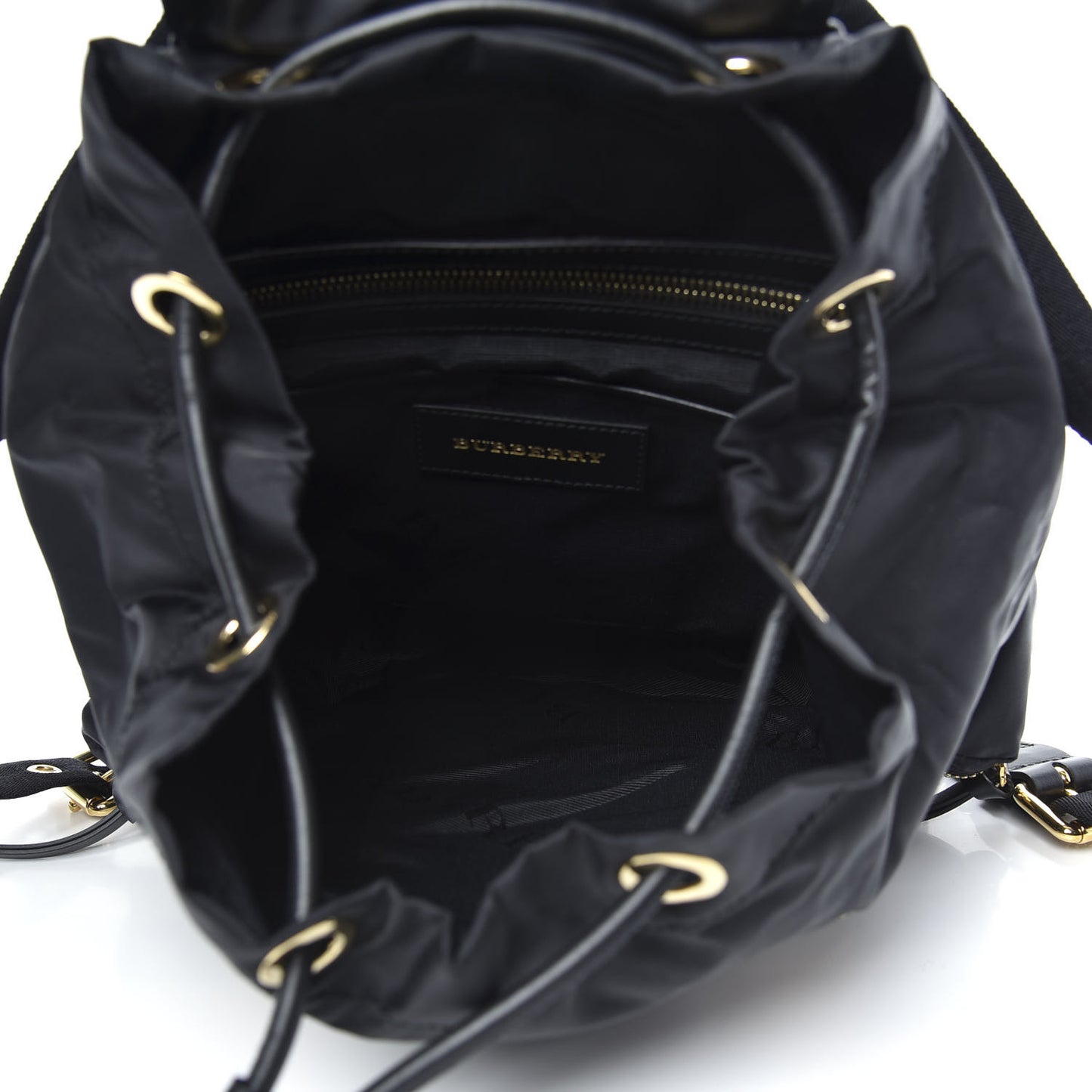 Nylon Medium Rucksack Backpack Black