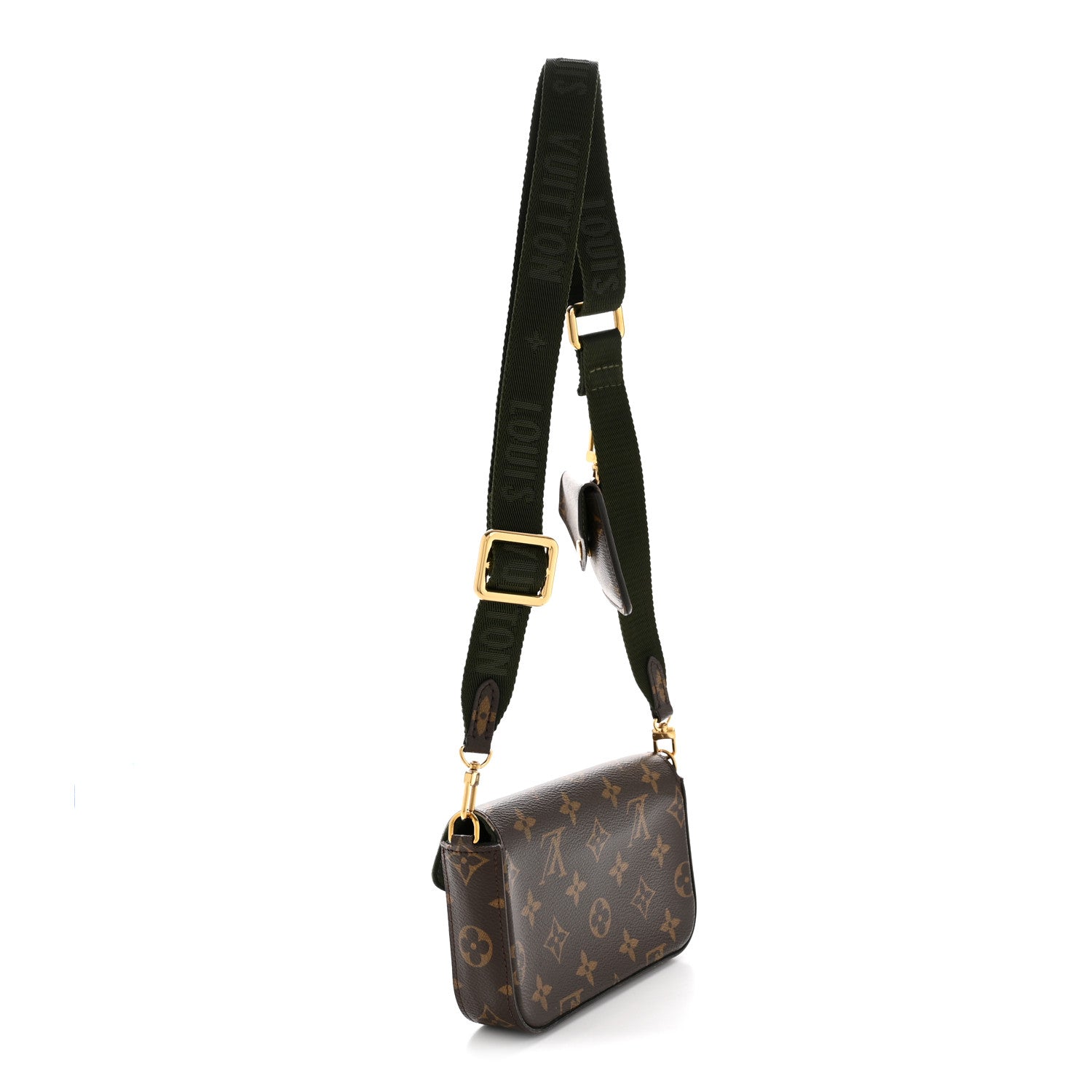 Louis Vuitton Monogram Felicie Strap & Go Kaki 3 of 15