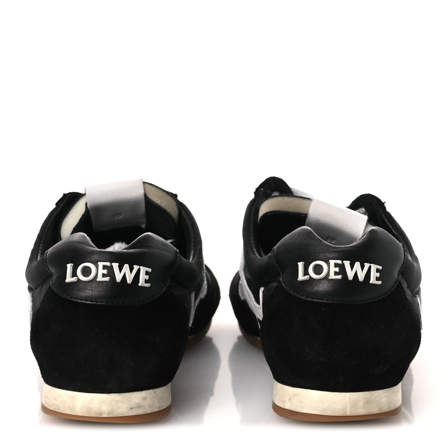 Nylon Suede Ballet Runners 2.0 Sneakers 39 Black White