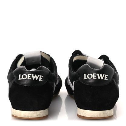 Loewe Nylon Suede Ballet Runners 2.0 Sneakers 39 Black White 5 of 13