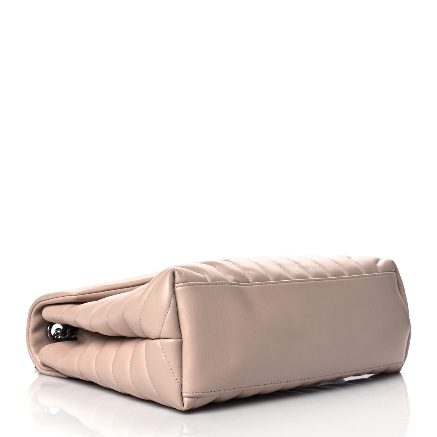 Calfskin Y Quilted Monogram Medium Loulou Chain Satchel Rose Antic