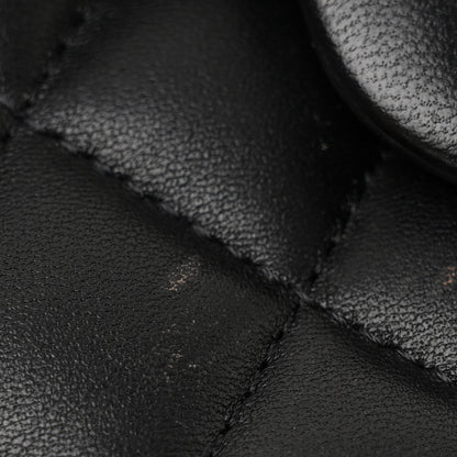 Chanel Lambskin Quilted Mini Top Handle Rectangular Flap Black 11 of 12