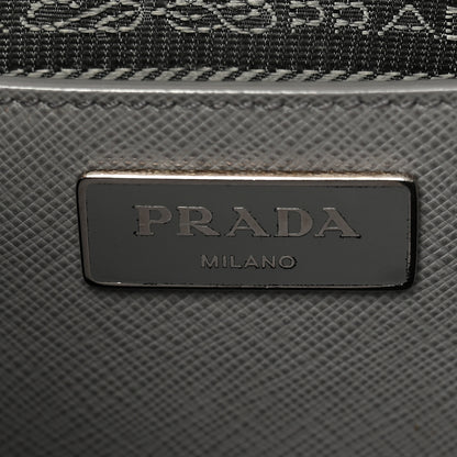 Prada Saffiano Lux Colorblock Medium Galleria Double Zip Tote Marmo Nube 6 of 15