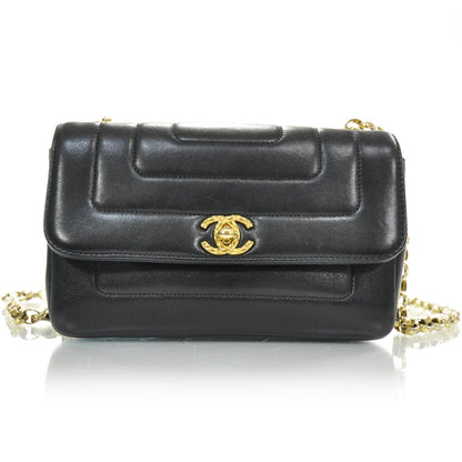 Chanel Lambskin Quilted Mini Flap Black 1 of 10