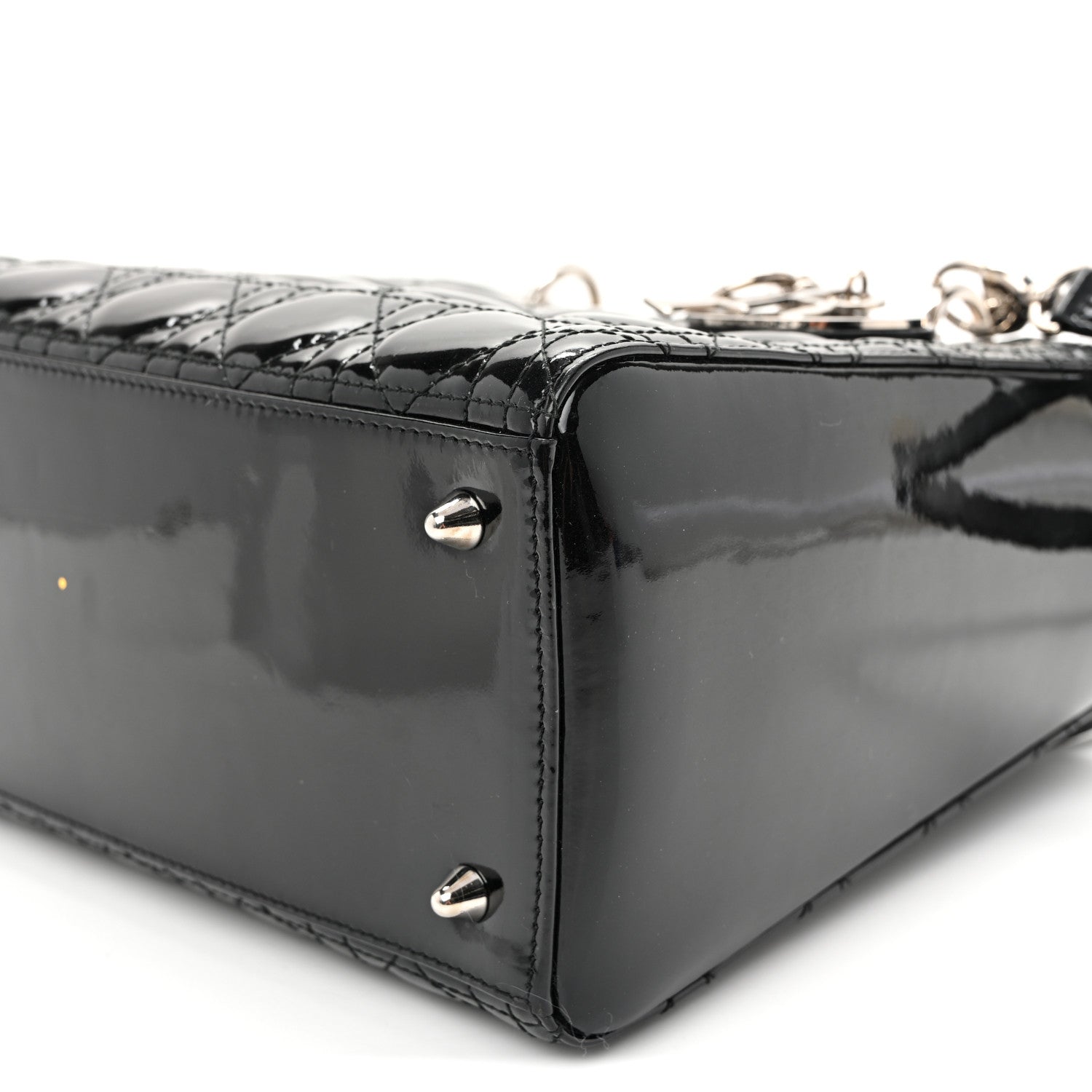 Christian Dior Patent Cannage Medium Lady Dior Black 9 of 9
