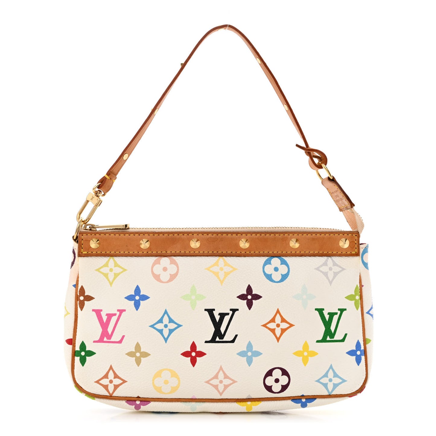 Monogram Multicolor Pochette Accessories White