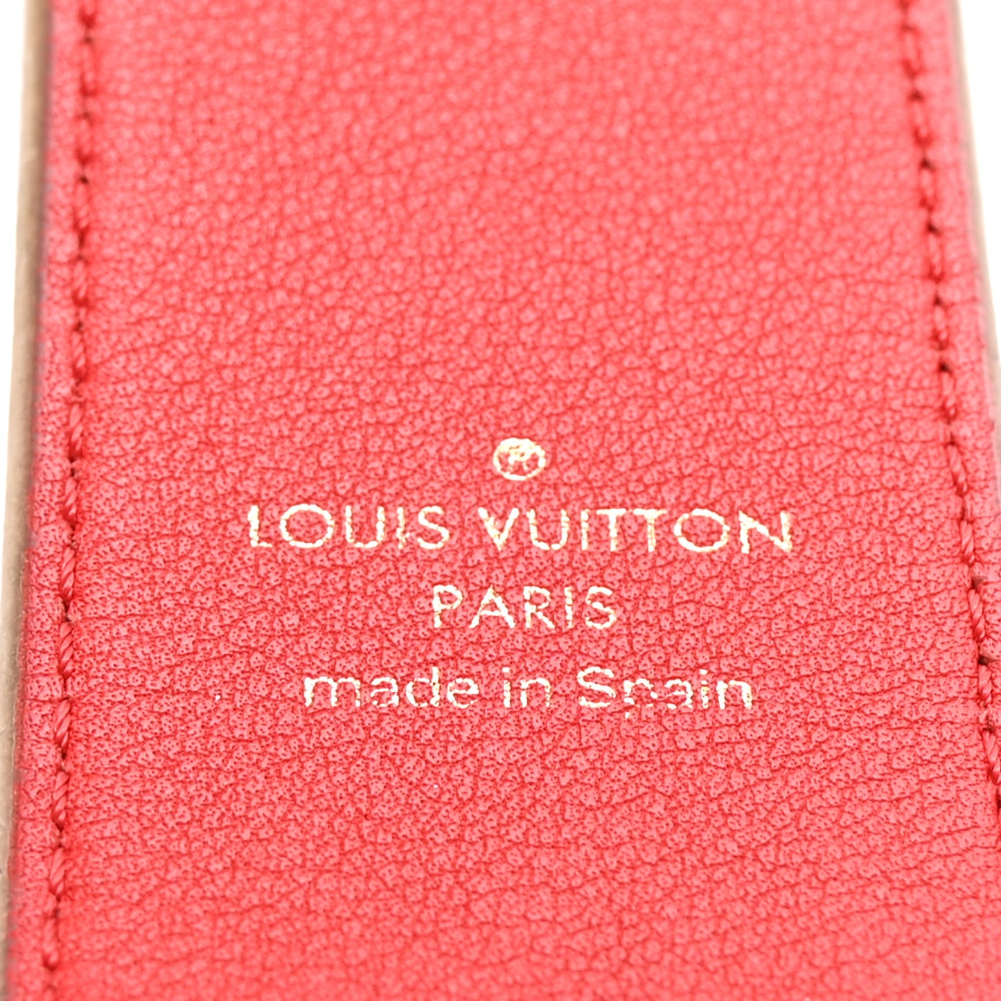 Monogram Bandouliere Shoulder Strap Red