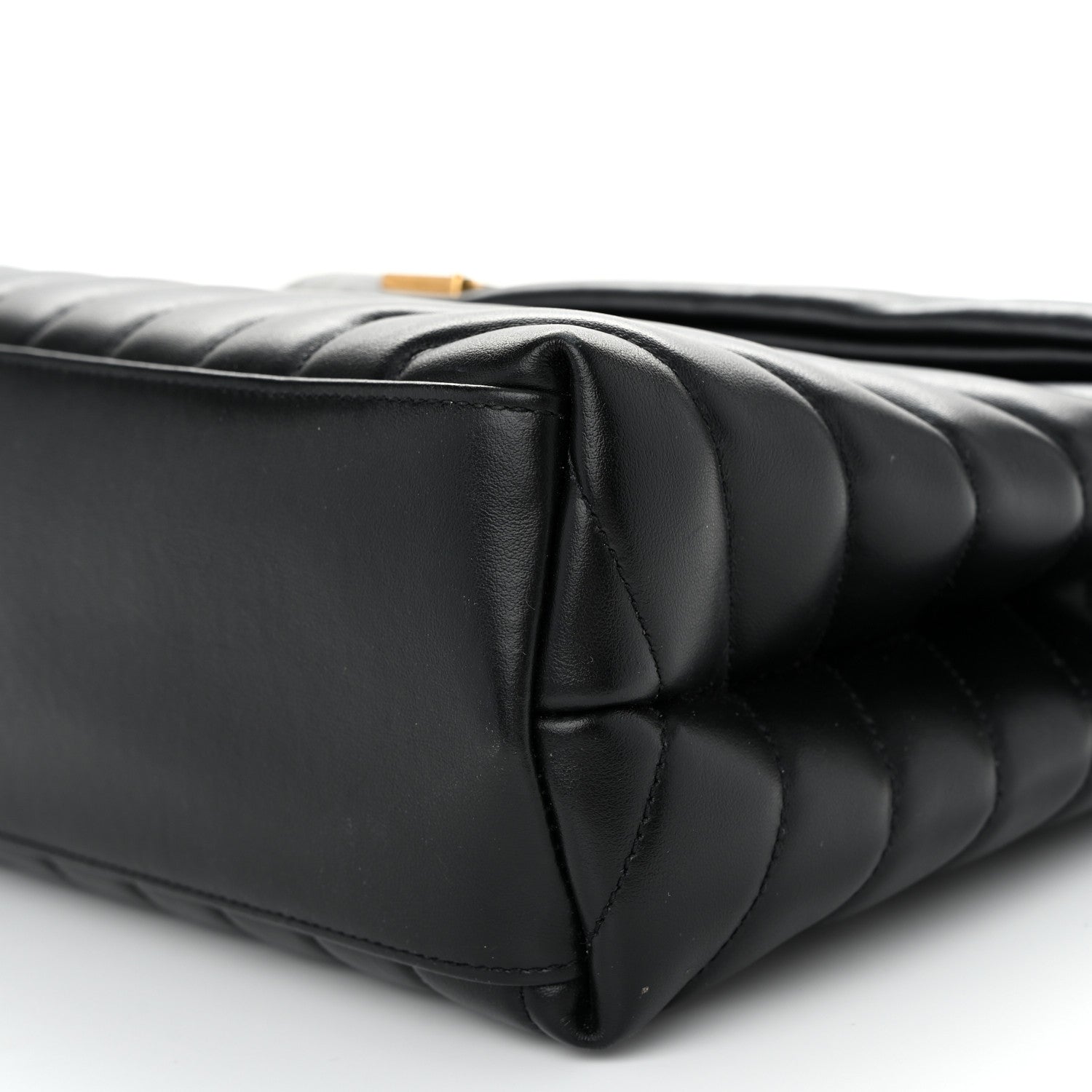 Saint Laurent Calfskin Y Quilted Monogram Medium Loulou Chain Satchel Black 10 of 10