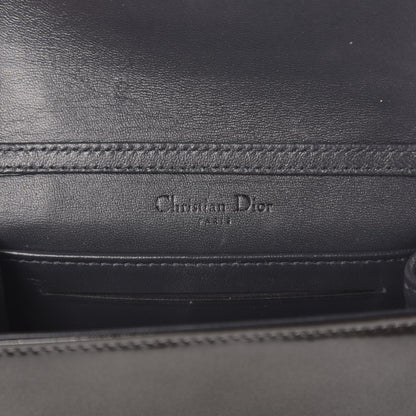 Christian Dior Metallic Patent Micro-Cannage Baby Diorama Flap Bag Onyx Black 6 of 9