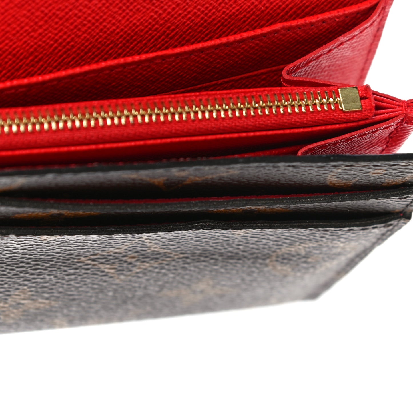 Monogram Sarah Wallet NM Coquelicot
