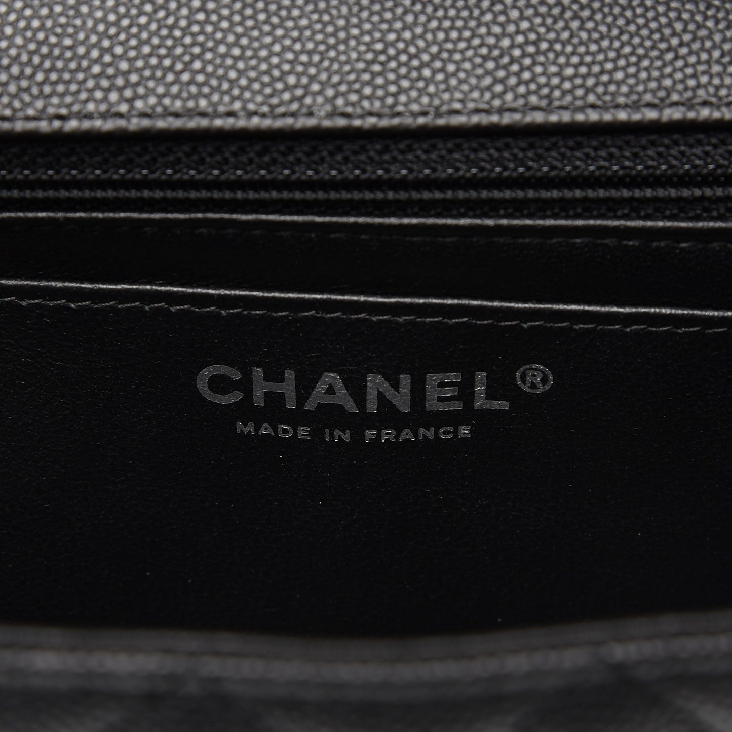 Caviar Quilted Mini Rectangular Flap Black