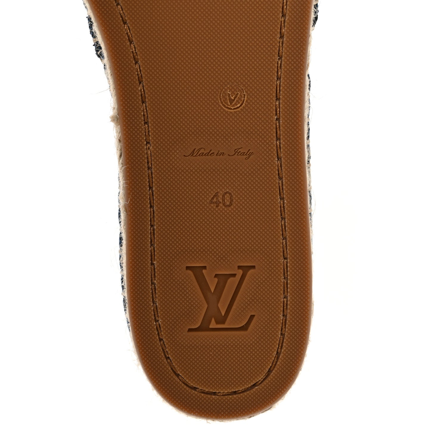 Louis Vuitton Monogram Denim Starboard Espadrille Flats 40 Blue 6 of 9