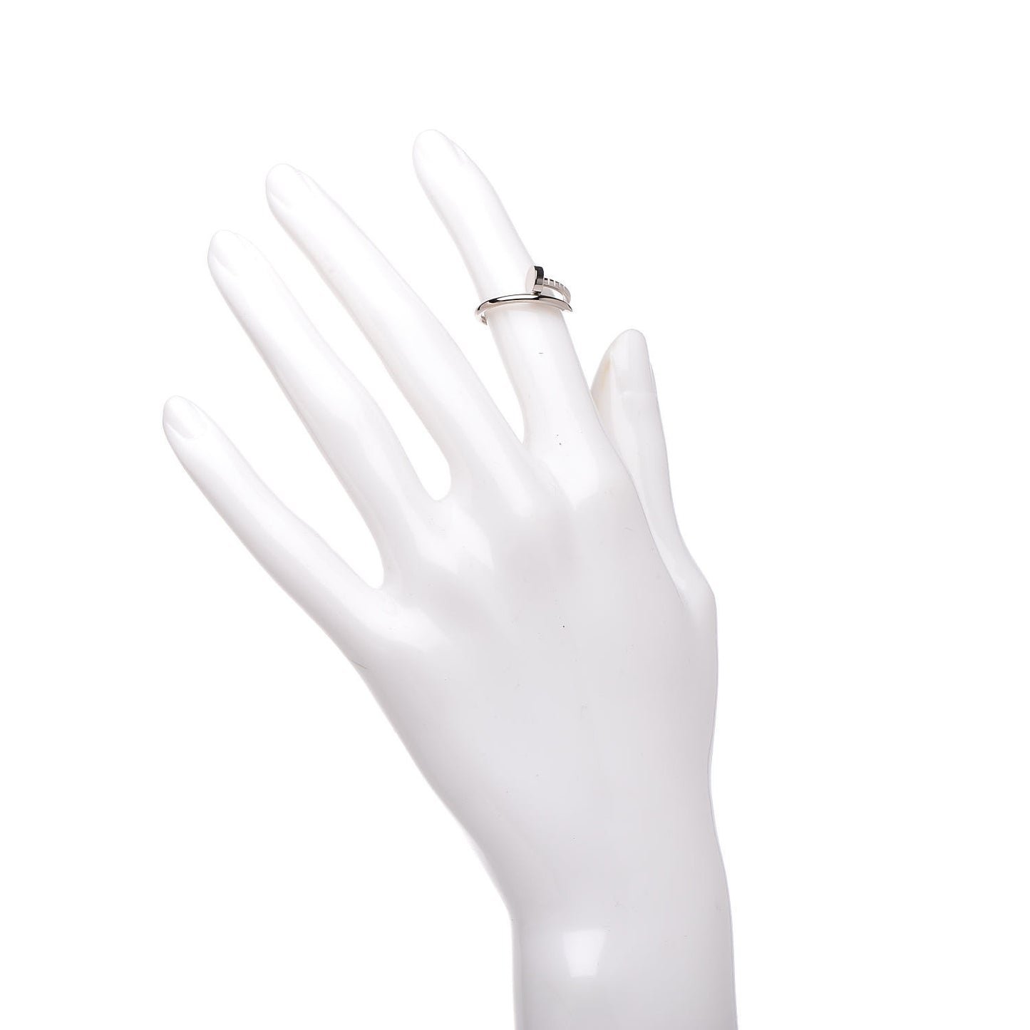 18K White Gold Small Juste Un Clou Ring 49 4.75