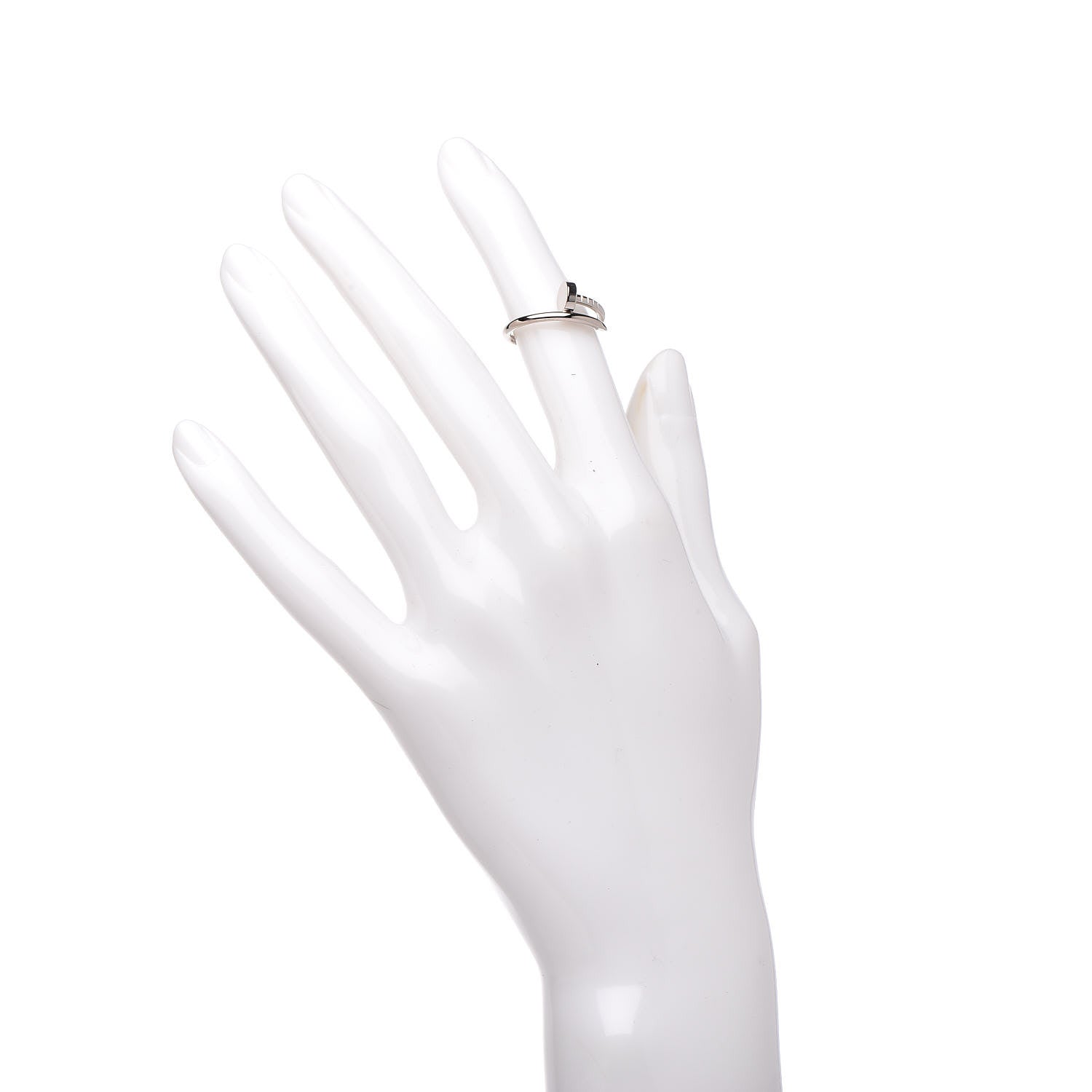 Cartier 18K White Gold Small Juste Un Clou Ring 49 4.75 2 of 7