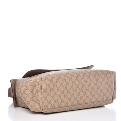 Gucci GG Supreme Monogram Messenger Diaper Bag Beige 4 of 10