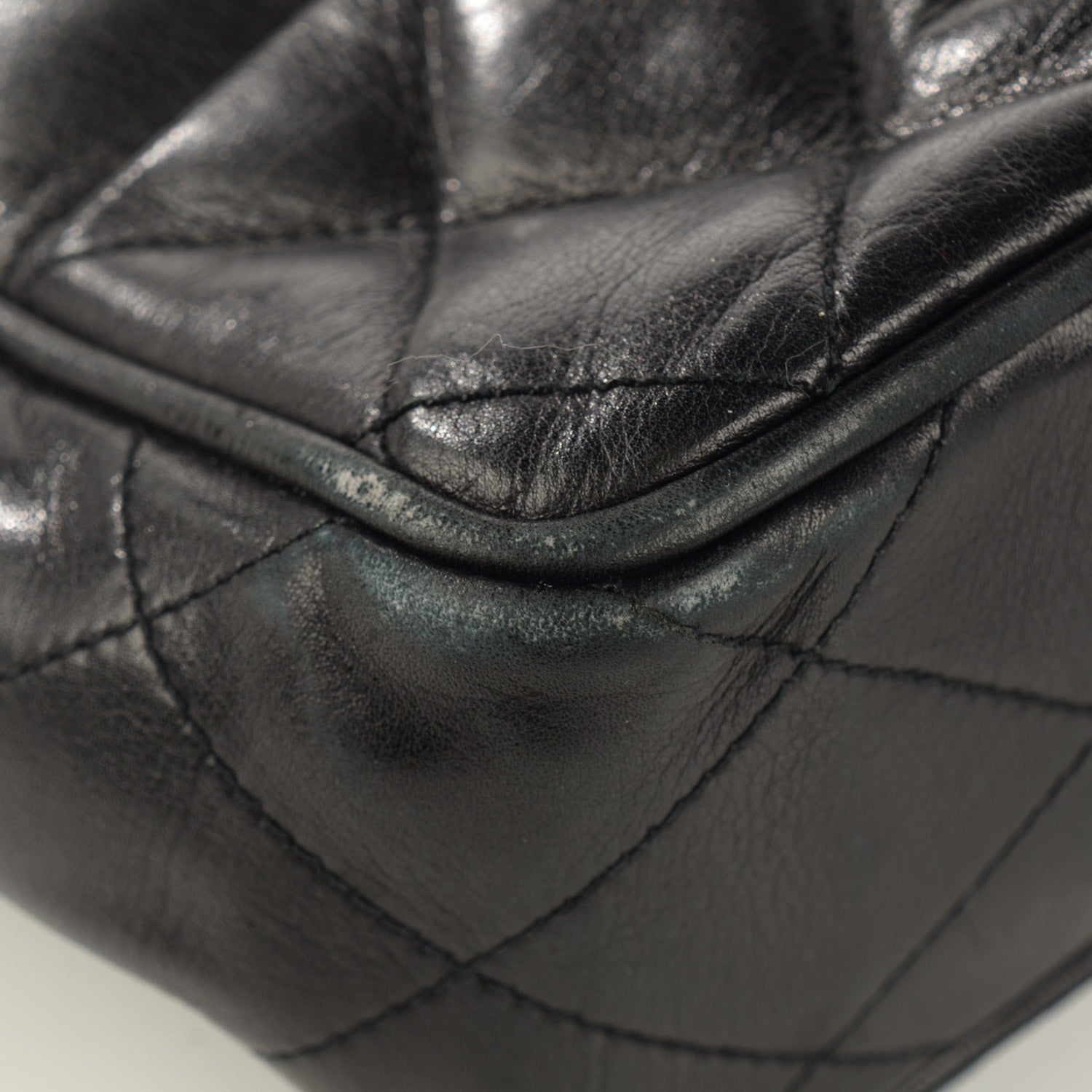 Chanel Lambskin Shopping Tote Black 11 of 17