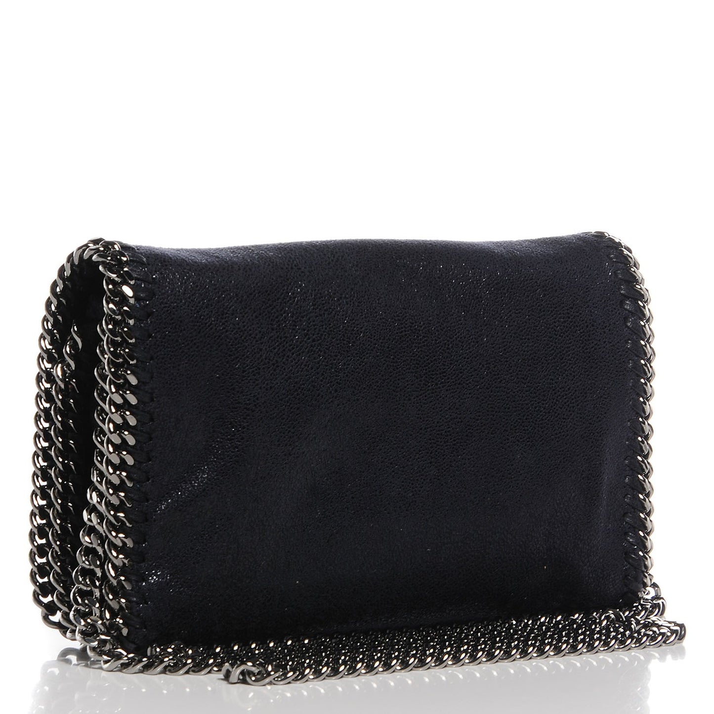 Faux Leather Shaggy Deer Falabella Crossbody Navy