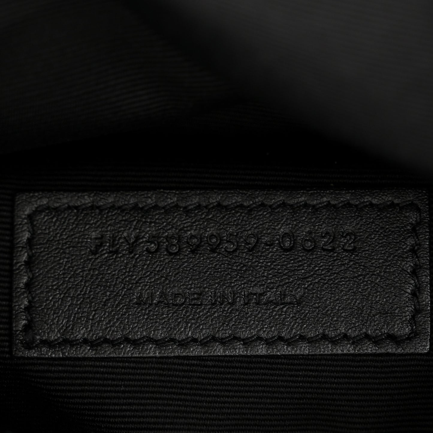 Grain De Poudre Monogram Belt Bag Black