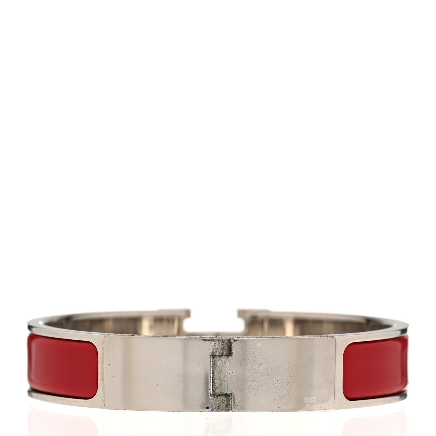 Enamel Narrow Clic Clac H Bracelet PM Rouge