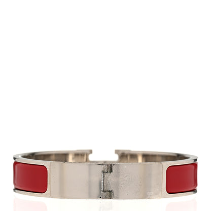 Hermes Enamel Narrow Clic Clac H Bracelet PM Rouge 3 of 5