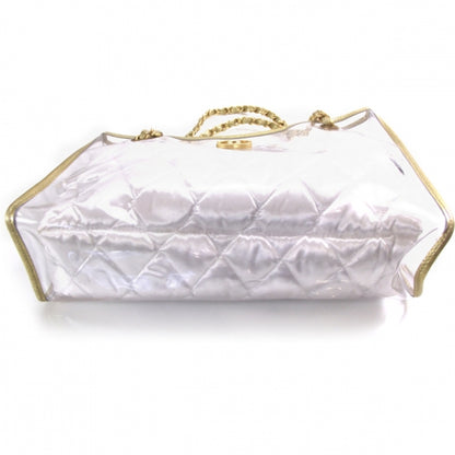Chanel Vinyl Naked Shopping Tote Gold 4 of 9