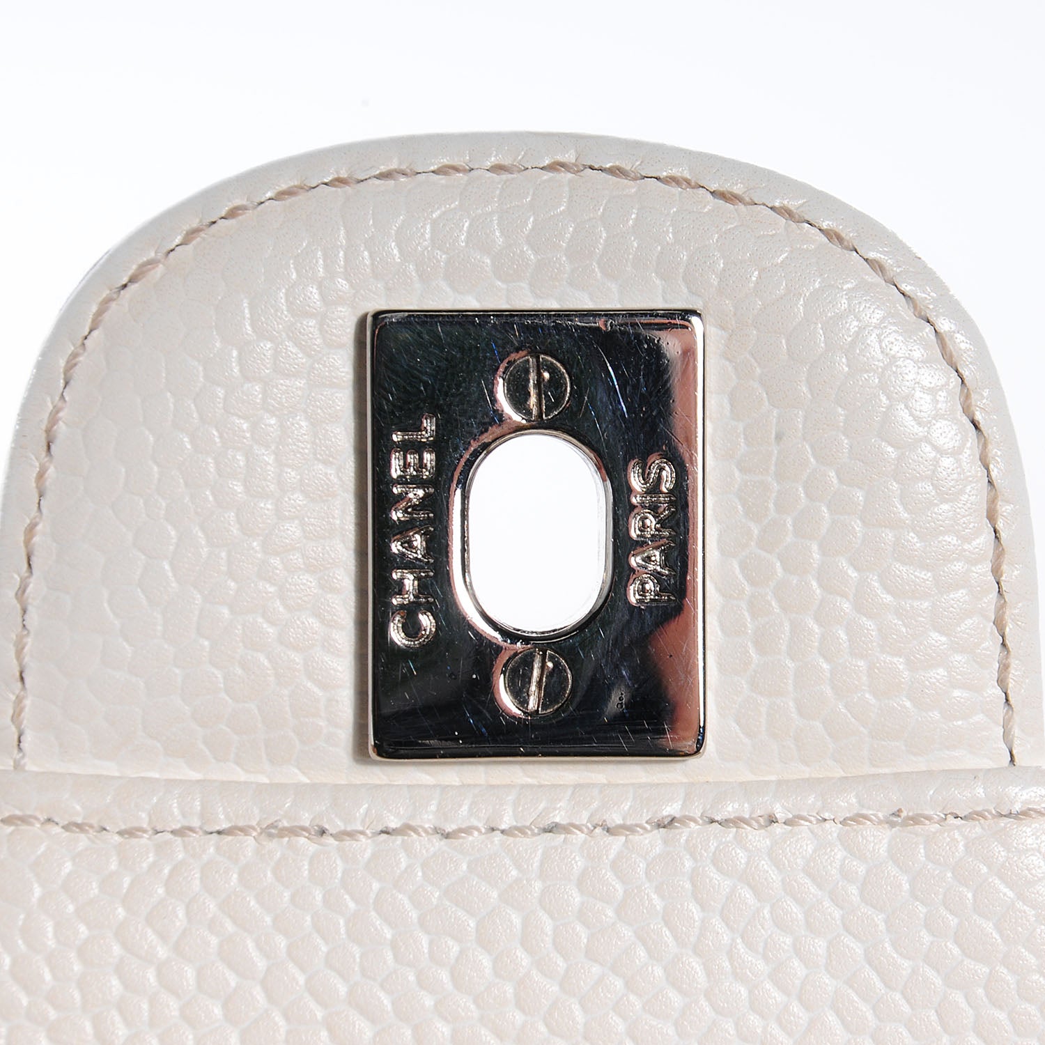 Chanel Caviar East West Flap White 7 of 8