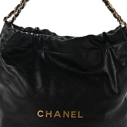 Chanel Shiny Caviar Quilted Chanel 22 Black 9 of 11