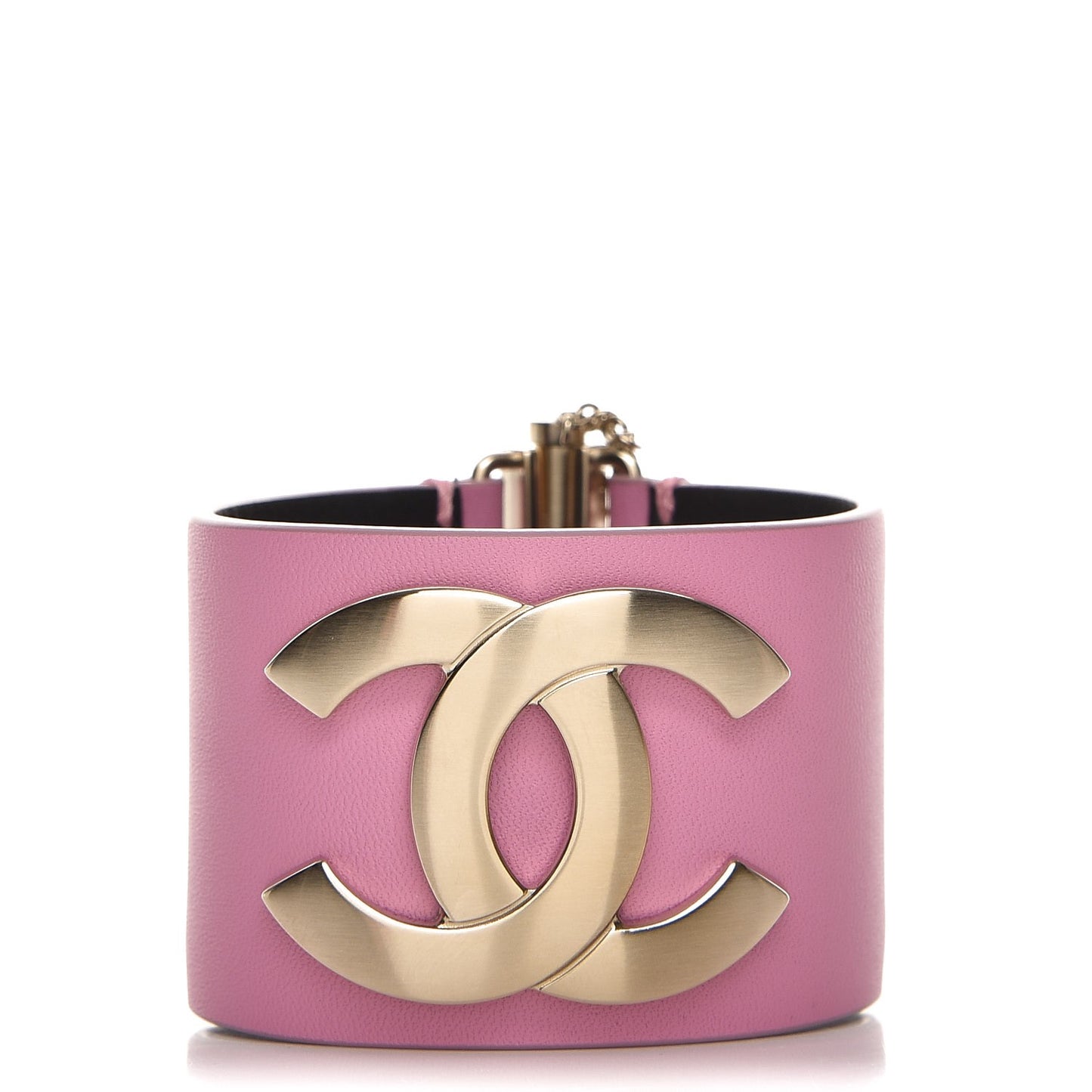 Calfskin CC Wide Cuff M Pink
