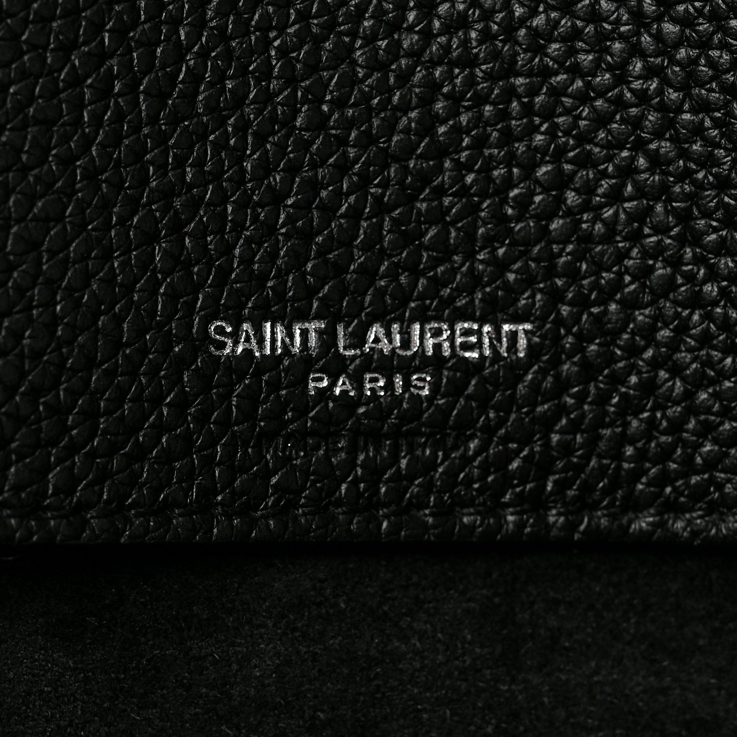 Grained Calfskin Large Souple Sac De Jour Black