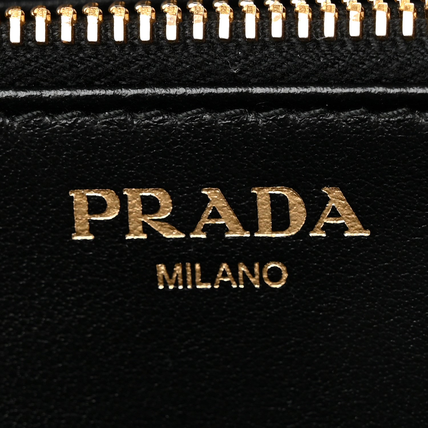 Prada Vitello Move Bow Zip Around Wallet Black 6 of 10