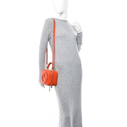 Gucci Sakai Be Green Calfskin Diagonal Stitched Small Blondie Shoulder Bag Orange 2 of 10